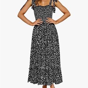 Amazon Black and White Maxi Dress